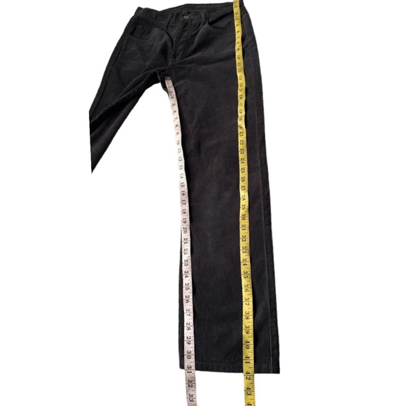 J.Galt Shanghai Men's Corduroy Pants Dark Gray Button Fly Sz S Youth Inseam 31” - Picture 3 of 12